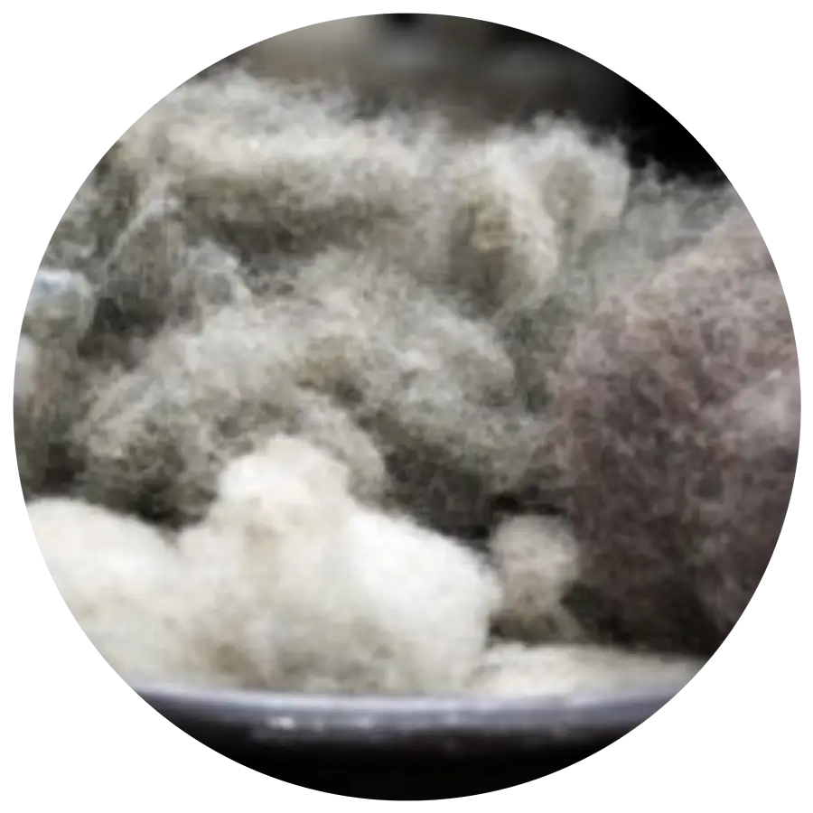 Re Wool Blending with PLA