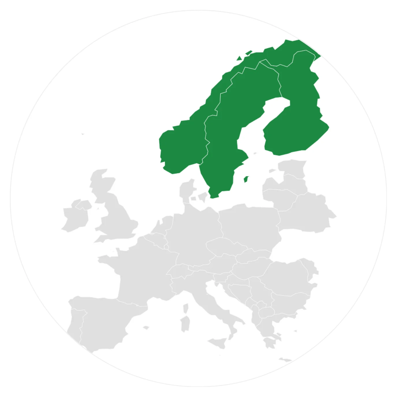 Latest Scandinavia map
